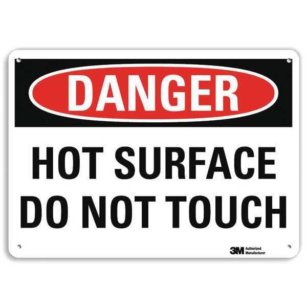 Danger Sign, 7 in H, 10 in W, Plastic, Vertical Rectangle, English, U3-1660-NP_10X7