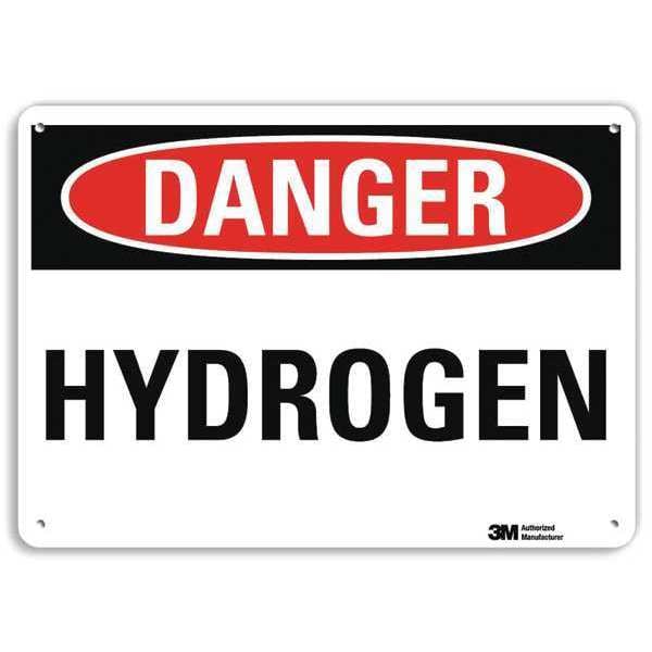 Danger Sign, 10 in H, 14 in W, Plastic, Horizontal Rectangle, English, U3-1666-NP_14X10