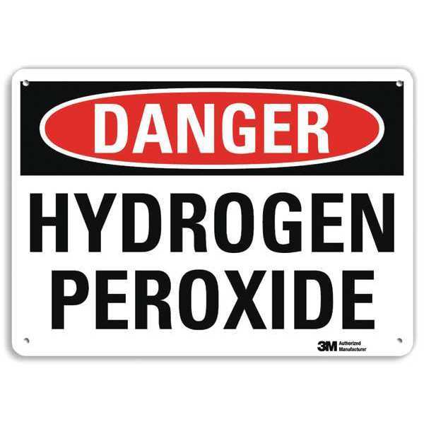 Danger Sign, 10 in H, 14 in W, Plastic, Horizontal Rectangle, English, U3-1671-NP_14X10