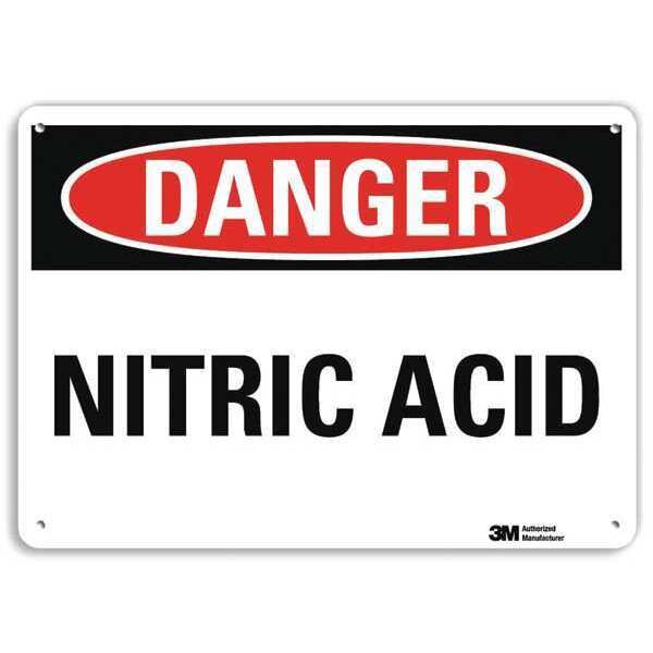 Danger Sign, 10 in H, 14 in W, Plastic, Horizontal Rectangle, English, U3-1810-NP_14X10
