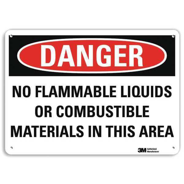Danger Sign, 7 in H, 10 in W, Plastic, Vertical Rectangle, English, U3-1820-NP_10X7