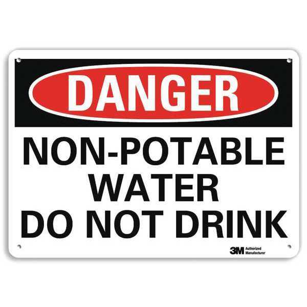 Plastic Danger Sign, 4 Holes, 10