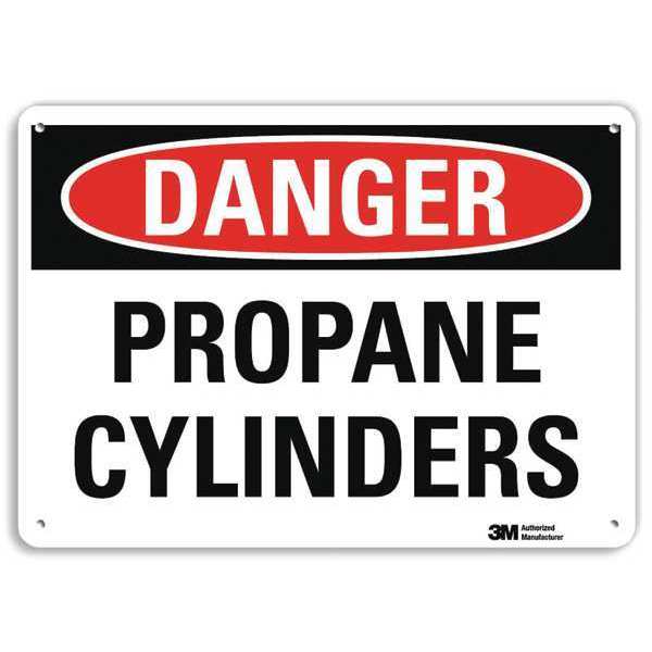 Danger Sign, 10 in H, 14 in W, Vertical Rectangle, English, U3-1935-RA_14X10