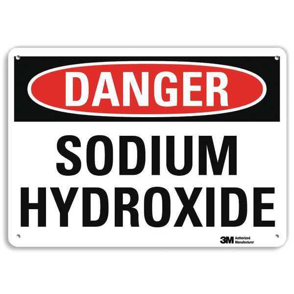 Danger Sign, 10 in H, 14 in W, Plastic, Horizontal Rectangle, English, U3-1984-NP_14X10