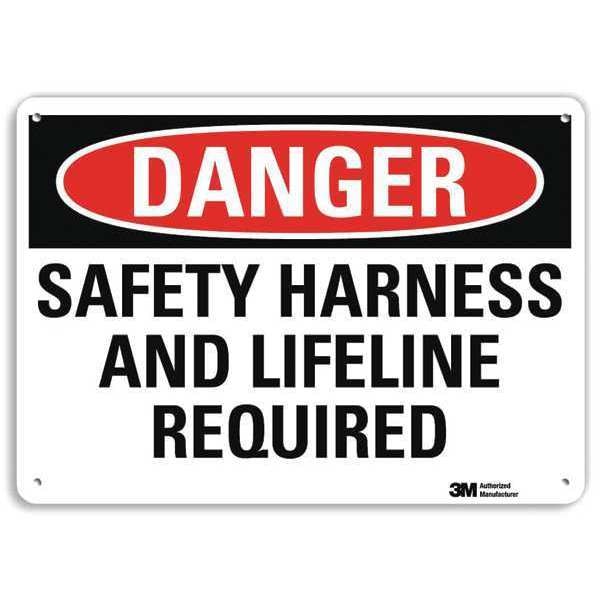Danger Sign, 4 Hole Mount, 14inWx10inH, U3-1971-RA_14X10