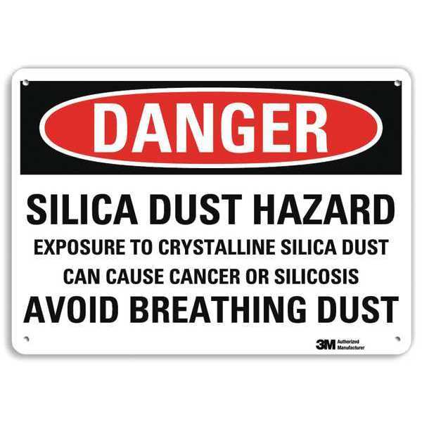 Danger Sign, 10 in H, 14 in W, Vertical Rectangle, English, U3-1980-RA_14X10