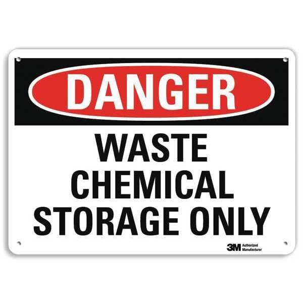Danger Sign, 10 in H, 14 in W, Plastic, Horizontal Rectangle, English, U3-2039-NP_14X10