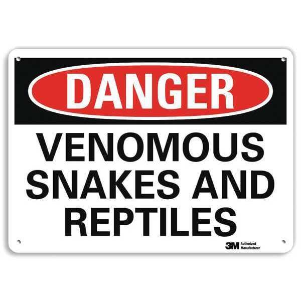 Plastic Danger Sign, 4 Holes, 14