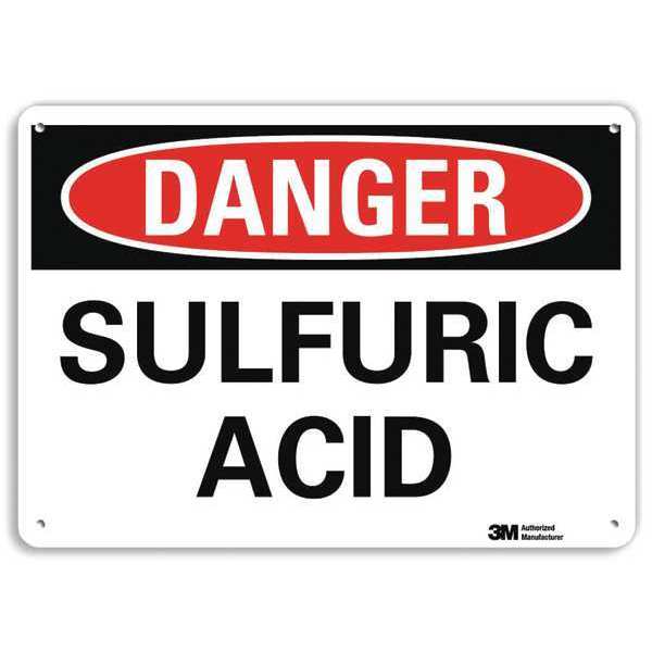 Danger Sign, 10 in H, 14 in W, Plastic, Horizontal Rectangle, English, U3-1997-NP_14X10