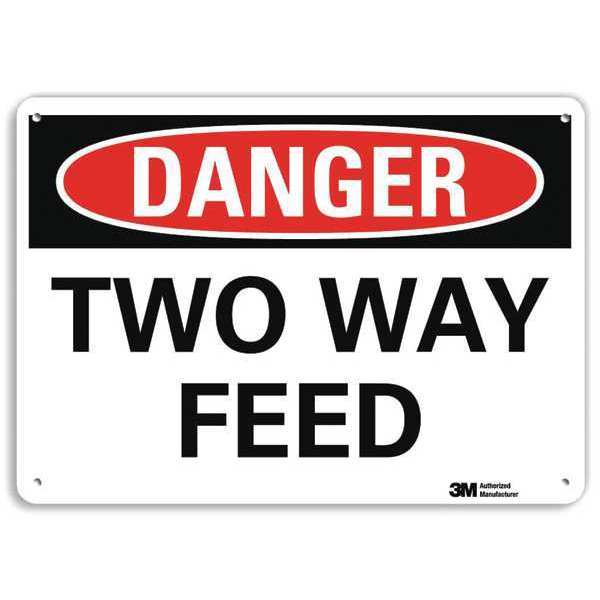 Danger Sign, 4 Hole Mount, 14inWx10inH, U3-2024-RA_14X10