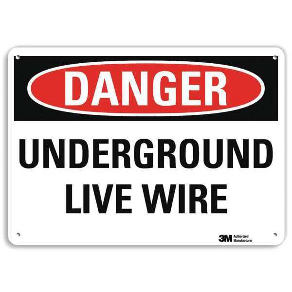 Plastic Danger Sign, 4 Holes, 14