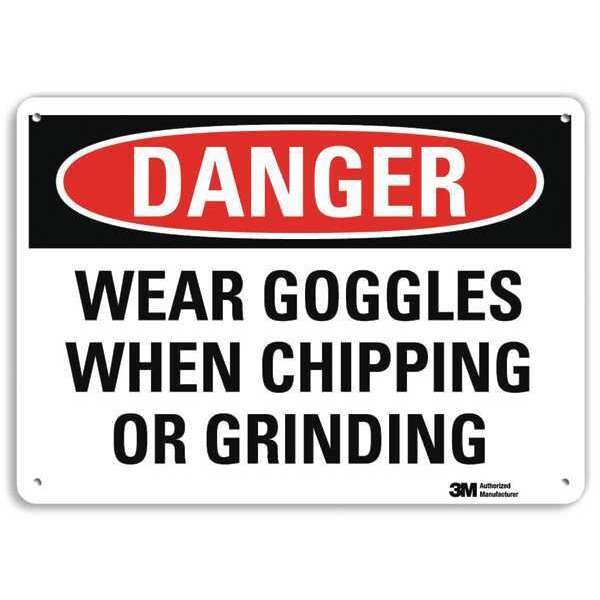Plastic Danger Sign, 4 Holes, 14