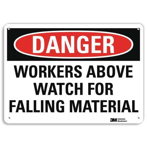 Danger Sign, 7 in H, 10 in W, Plastic, Vertical Rectangle, English, U3-2078-NP_10X7