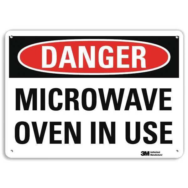 Danger Sign, 10 in H, 14 in W, Aluminum, Vertical Rectangle, U3-1799-RA_14X10
