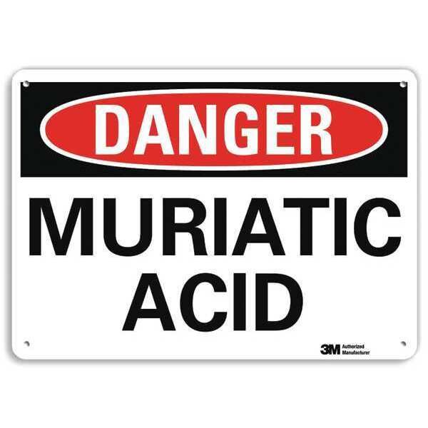 Danger Sign, 7 in H, 10 in W, Plastic, Vertical Rectangle, English, U3-1806-NP_10X7