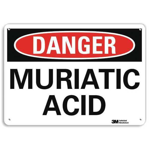 Danger Sign, 10 in H, 14 in W, Horizontal Rectangle, English, U3-1806-NA_14x10