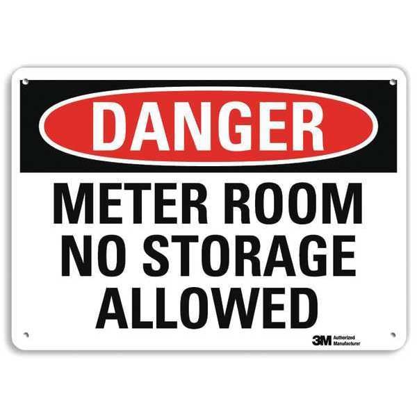 Plastic Danger Sign, 4 Holes, 10