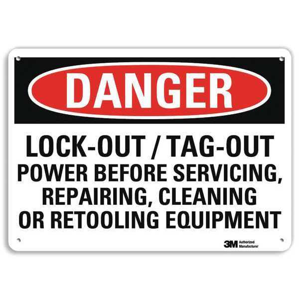 Plastic Danger Sign, 4 Holes, 10