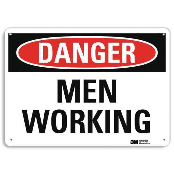 Danger Sign, 4 Hole Mount, 14inWx10inH, U3-1788-RA_14X10