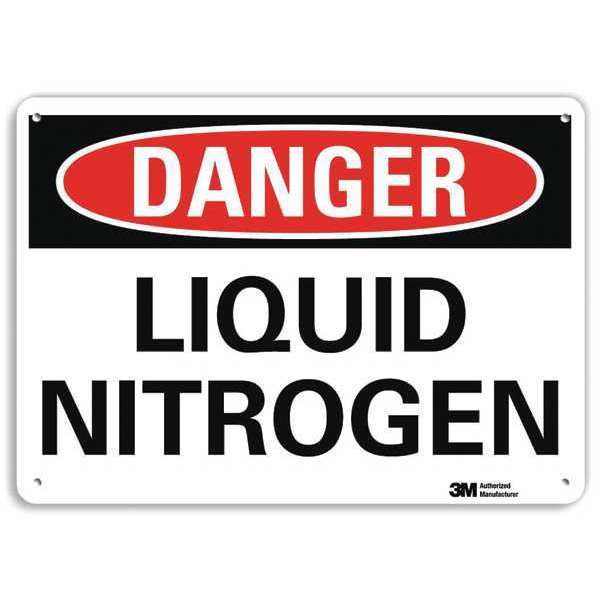 Danger Sign, 7 in H, 10 in W, Plastic, Vertical Rectangle, English, U3-1754-NP_10X7