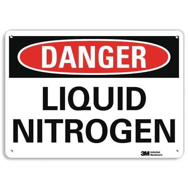 Danger Sign, 10 in H, 14 in W, Plastic, Horizontal Rectangle, English, U3-1754-NP_14X10