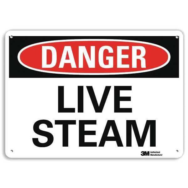 Danger Sign, 10 in H, 14 in W, Aluminum, Horizontal Rectangle, English, U3-1756-NA_14x10