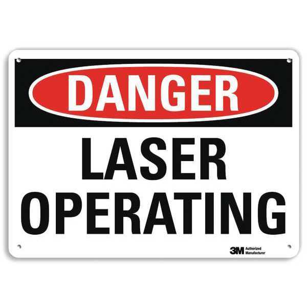 Danger Sign, 10 in H, 14 in W, Plastic, Horizontal Rectangle, U3-1739-NP_14X10