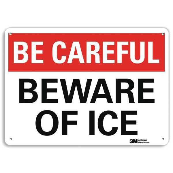 Safety Sign, 10 in Height, 14 in Width, Aluminum, Horizontal Rectangle, English, U7-1004-RA_14X10