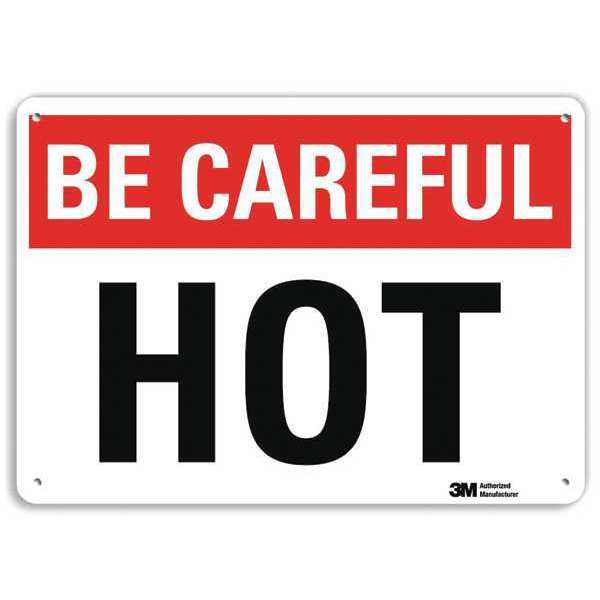 Be Careful Sign, 7 in H, 10 in W, Aluminum, Vertical Rectangle, English, U7-1014-NA_10x7