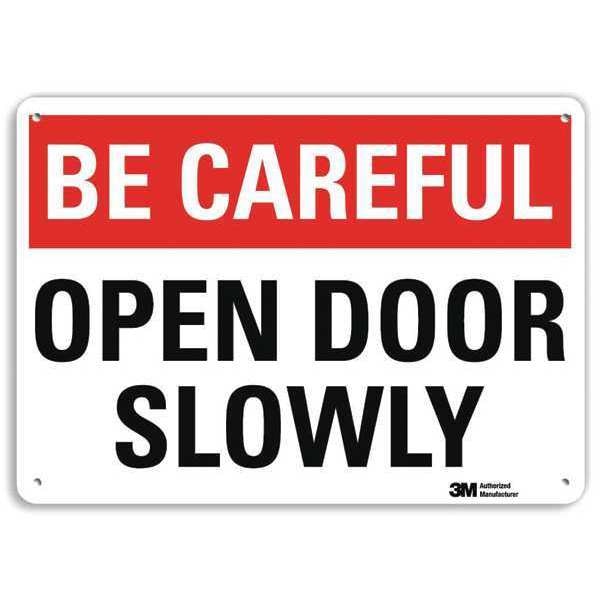 Safety Sign, 7 in Height, 10 in Width, Aluminum, Vertical Rectangle, English, U7-1022-RA_10X7