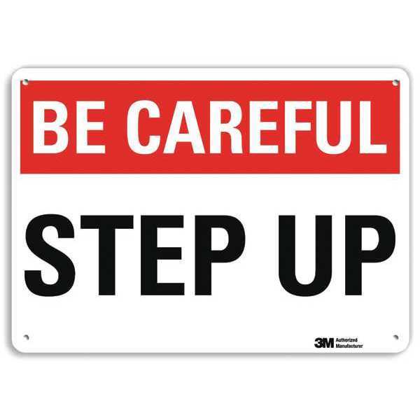 Safety Sign, 10 in Height, 14 in Width, Aluminum, Horizontal Rectangle, English, U7-1039-RA_14X10