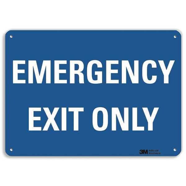 Emergency Exit Sign, English, 10