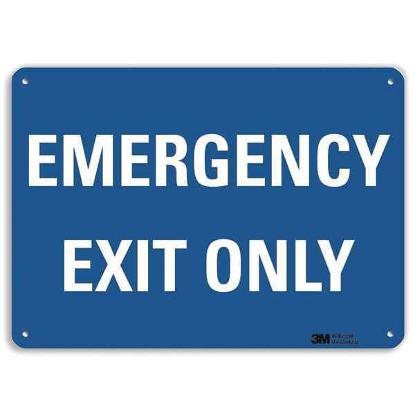 Emergency Exit Sign, English, 10