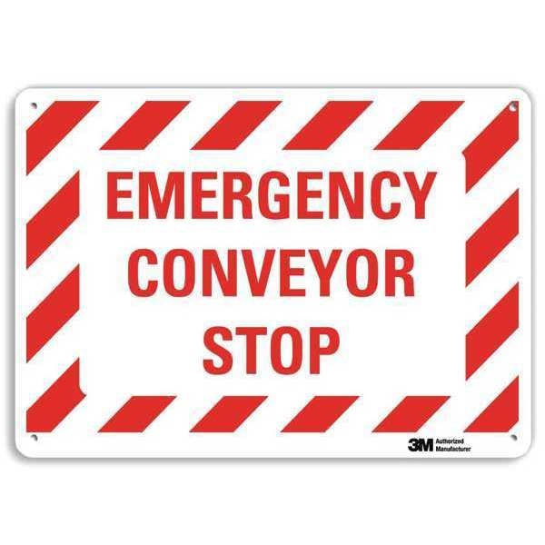 Safety Sign, 10 in Height, 14 in Width, Aluminum, Horizontal Rectangle, English, U7-1067-RA_14X10
