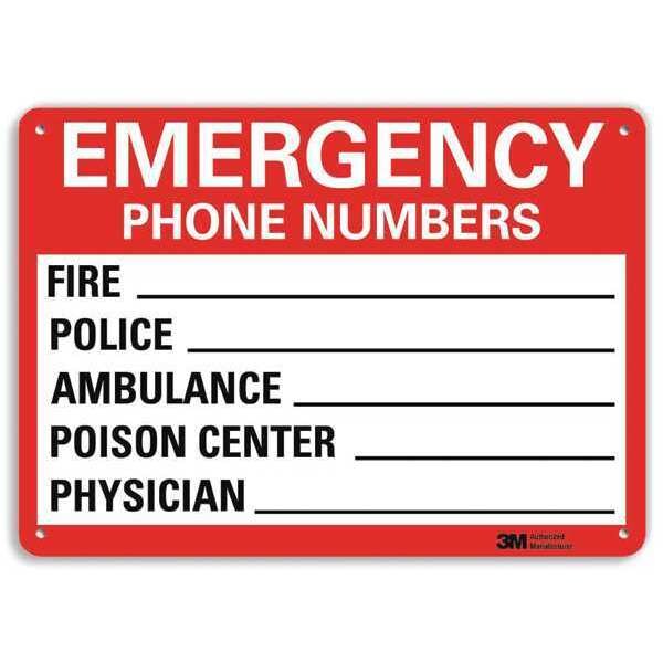 Safety Sign, Reflective Alum, 10inHx14inW