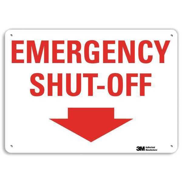 Safety Sign, 10 in Height, 14 in Width, Aluminum, Horizontal Rectangle, English, U7-1141-RA_14X10