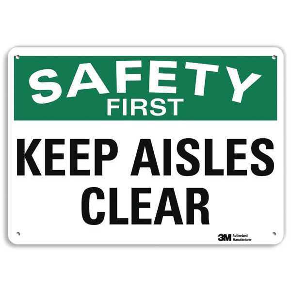 Caution Sign, 7 in H, 10 in W, Plastic, Vertical Rectangle, English, U7-1210-NP_10X7