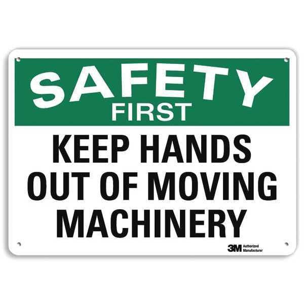 Caution Sign, 10 in H, 14 in W, Plastic, English, U7-1214-NP_14X10