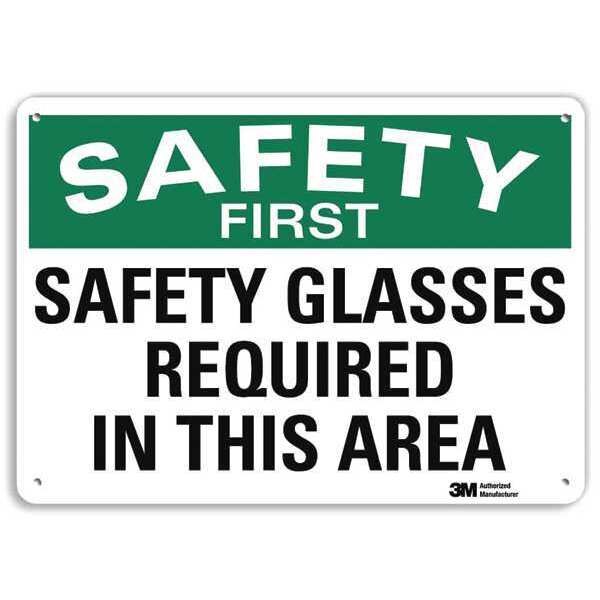 Safety Sign, 7 in Height, 10 in Width, Aluminum, Vertical Rectangle, English, U7-1241-RA_10X7