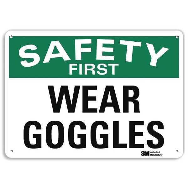 Safety Sign, 10 in Height, 14 in Width, Aluminum, Horizontal Rectangle, English, U7-1272-RA_14X10