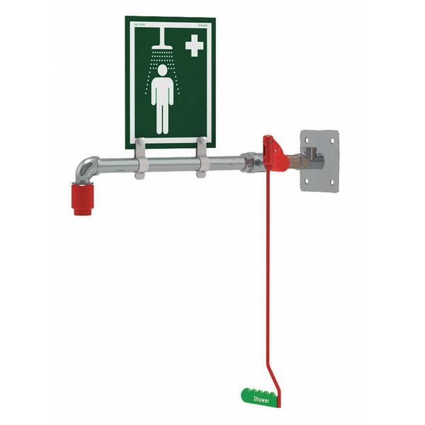 Emergency Shwr, Hori, Wall Mounting Plate