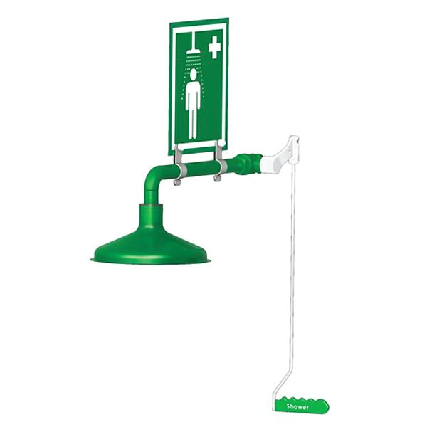 Emergency Shwr, Hori, 20 gpm, 1in NPT, SS