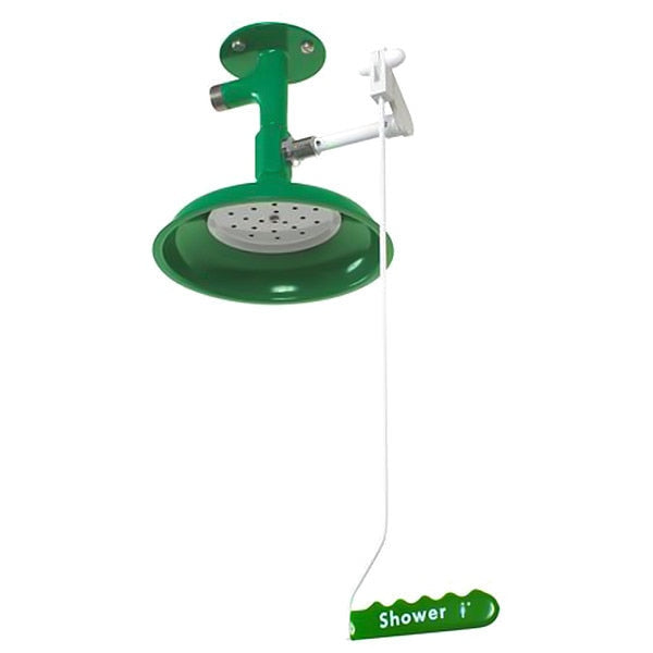 Emergency Shwr, Ver, Ceiling Flange, SS