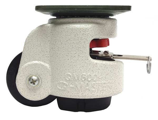 Leveling Caster, Nylon, 2-1/2 in., 727 lb.