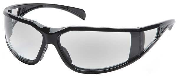 Safety Glasses, Wraparound Clear Polycarbonate Lens, Anti-Fog, Anti-Static, Scratch-Resistant