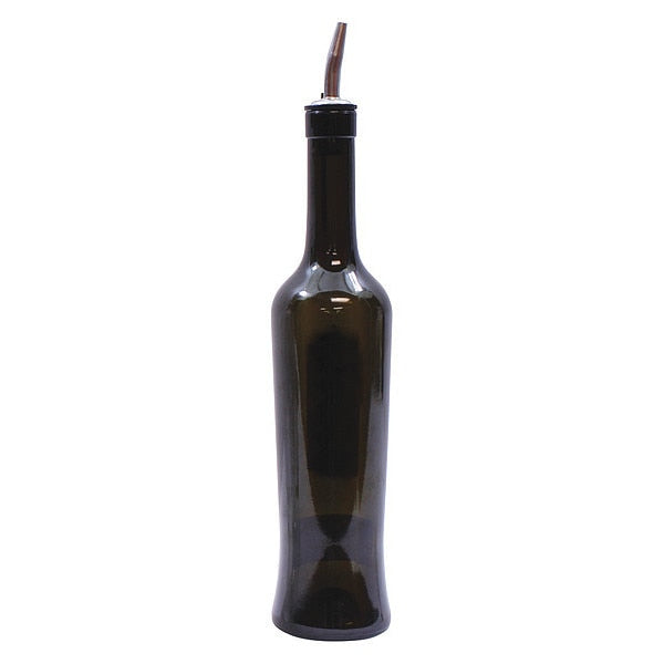 Luna Dark Grn Glass Bottle W/SS Po, 17OZ