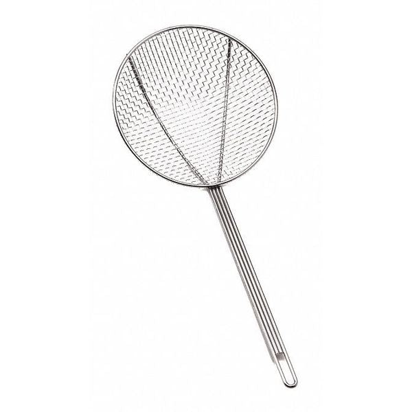 Rnd Skimmer, Sq Mesh, Nickel Pltd, 6