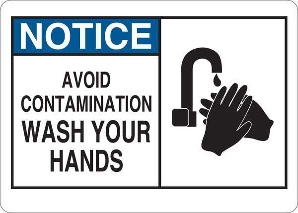 Notice Sign, 10 in H, 14 in W, Vinyl, English, 35GE23