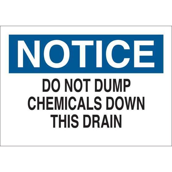 Notice Sign, 10 in H, 14 in W, Vinyl, English, 35GE24
