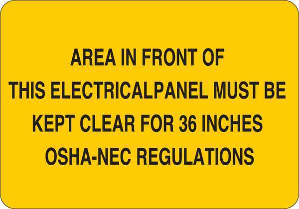 Facility Sign, Aluminum, 10 in H x 14 in W, 35FW04